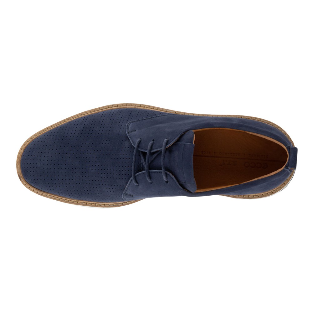 ECCO Mens Dress Shoes Navy - St.1 Hybrid - SWX-835201